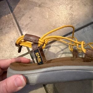 Teva Kids' Yellow and Brown Sandals